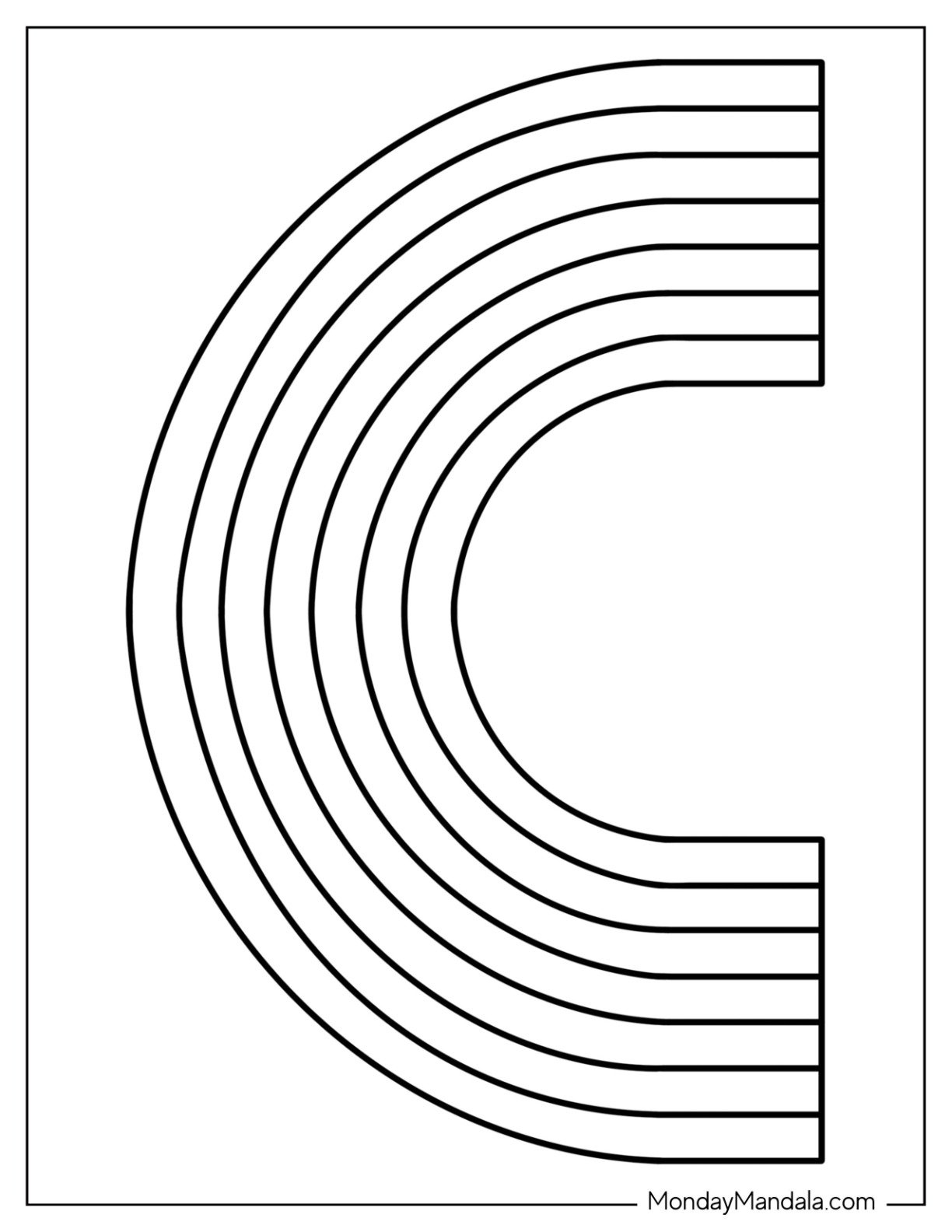 free printable rainbow templates
