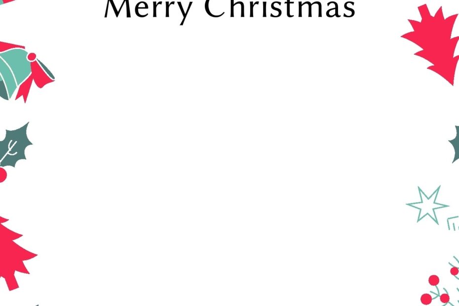 45 Printable Christmas Letter Templates 100 FREE TemplateLab