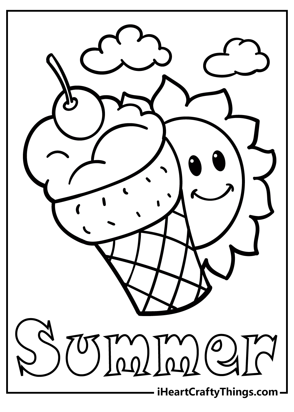 free printable summer coloring pages