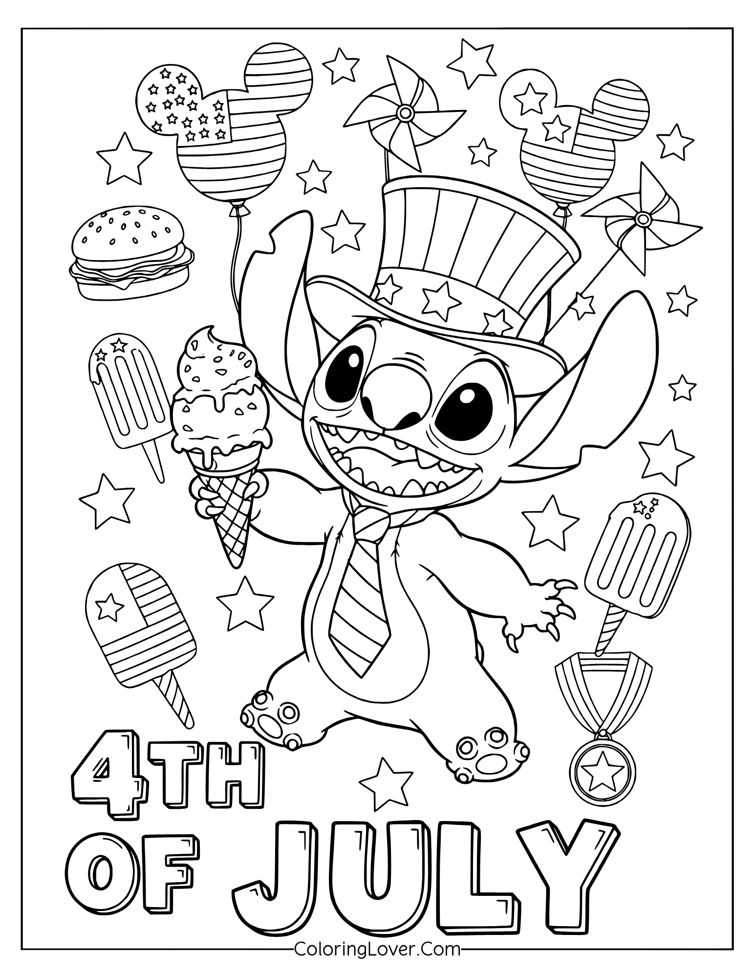 july 4th coloring pictures