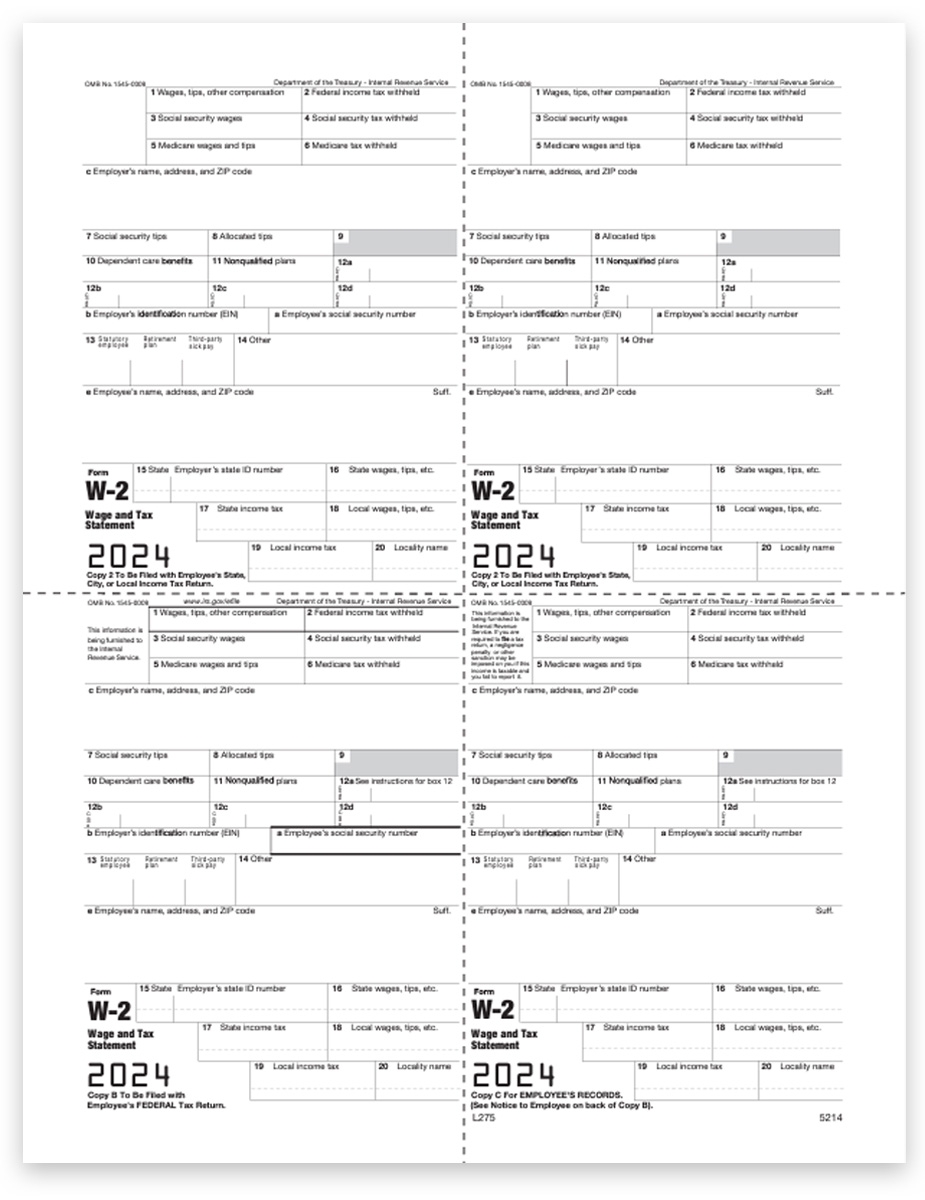 irs forms 2024 printable