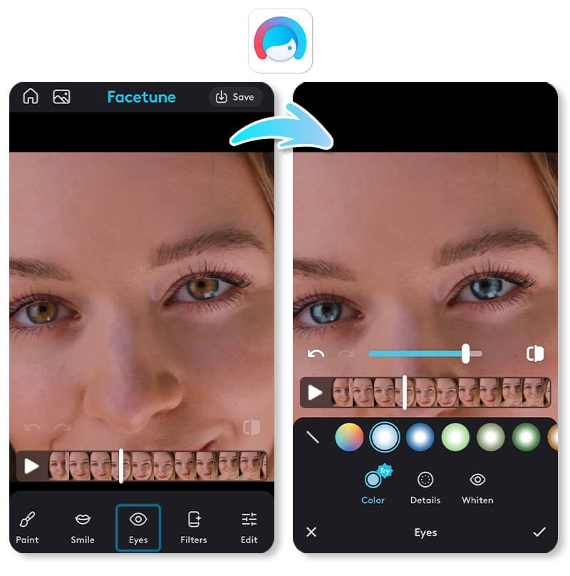 5 Best Eye Color Changer Video Editor Apps iPhone Android PERFECT