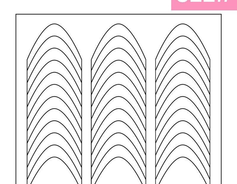 5 Sheets White French Manicure Strip Nail Art Form Fringe Tip Guides Stencil Kopen Vanaf Een Prijs Van 2 96 Joom