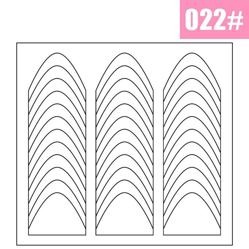 5 Sheets White French Manicure Strip Nail Art Form Fringe Tip Guides Stencil Kopen Vanaf Een Prijs Van 2 96 Joom