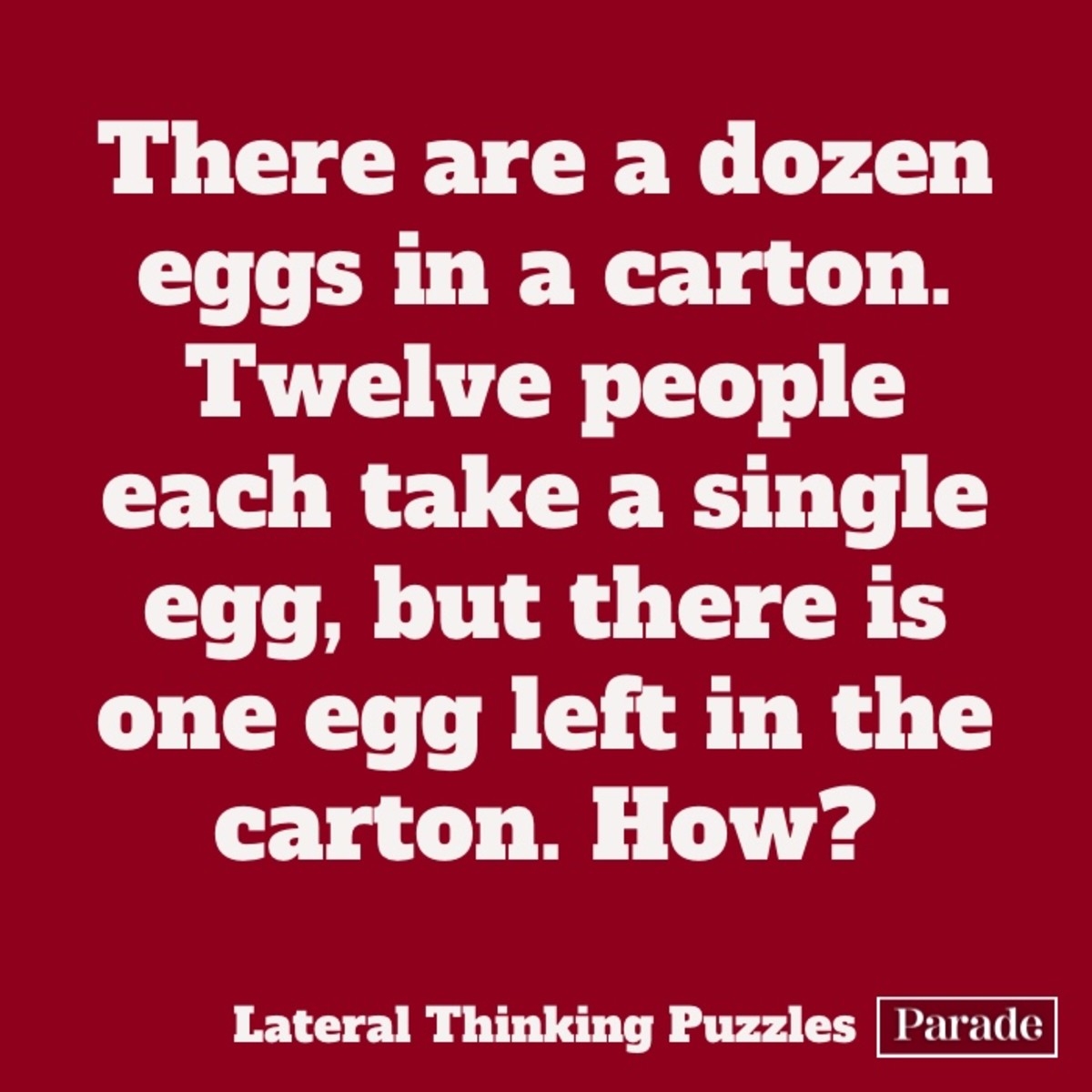 50 Lateral Thinking Puzzles With Answers Parade