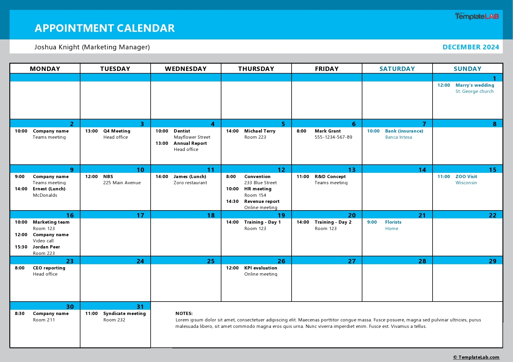 50 Printable Appointment Schedule Templates u0026 Appointment Calendars 