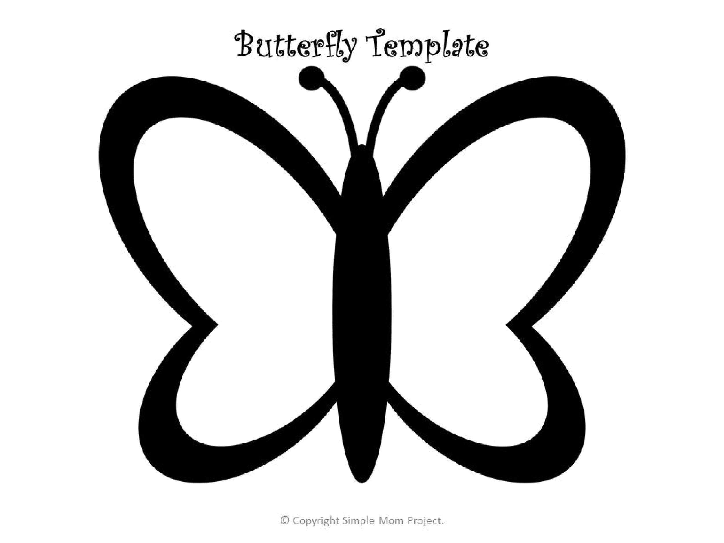 free printable butterfly template