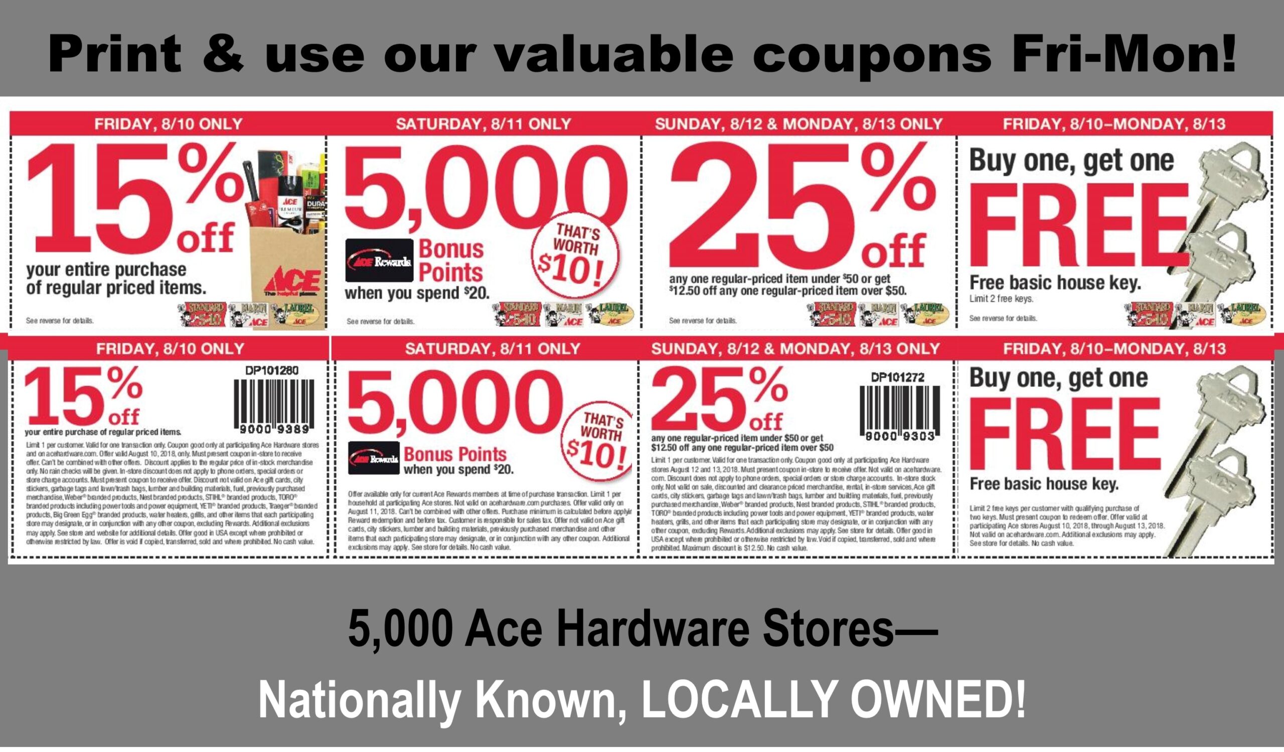 5000 Sale Coupons Marin Ace Hardware San Rafael CA