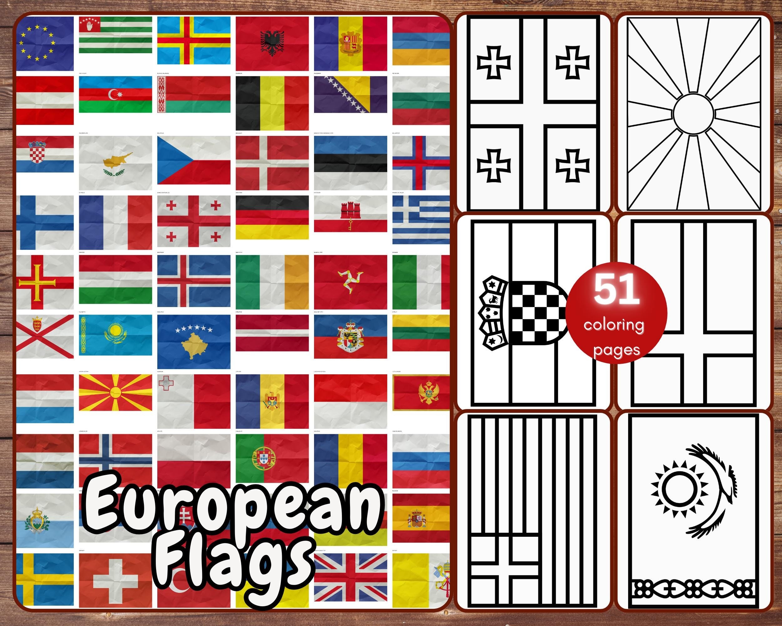 coloring flags