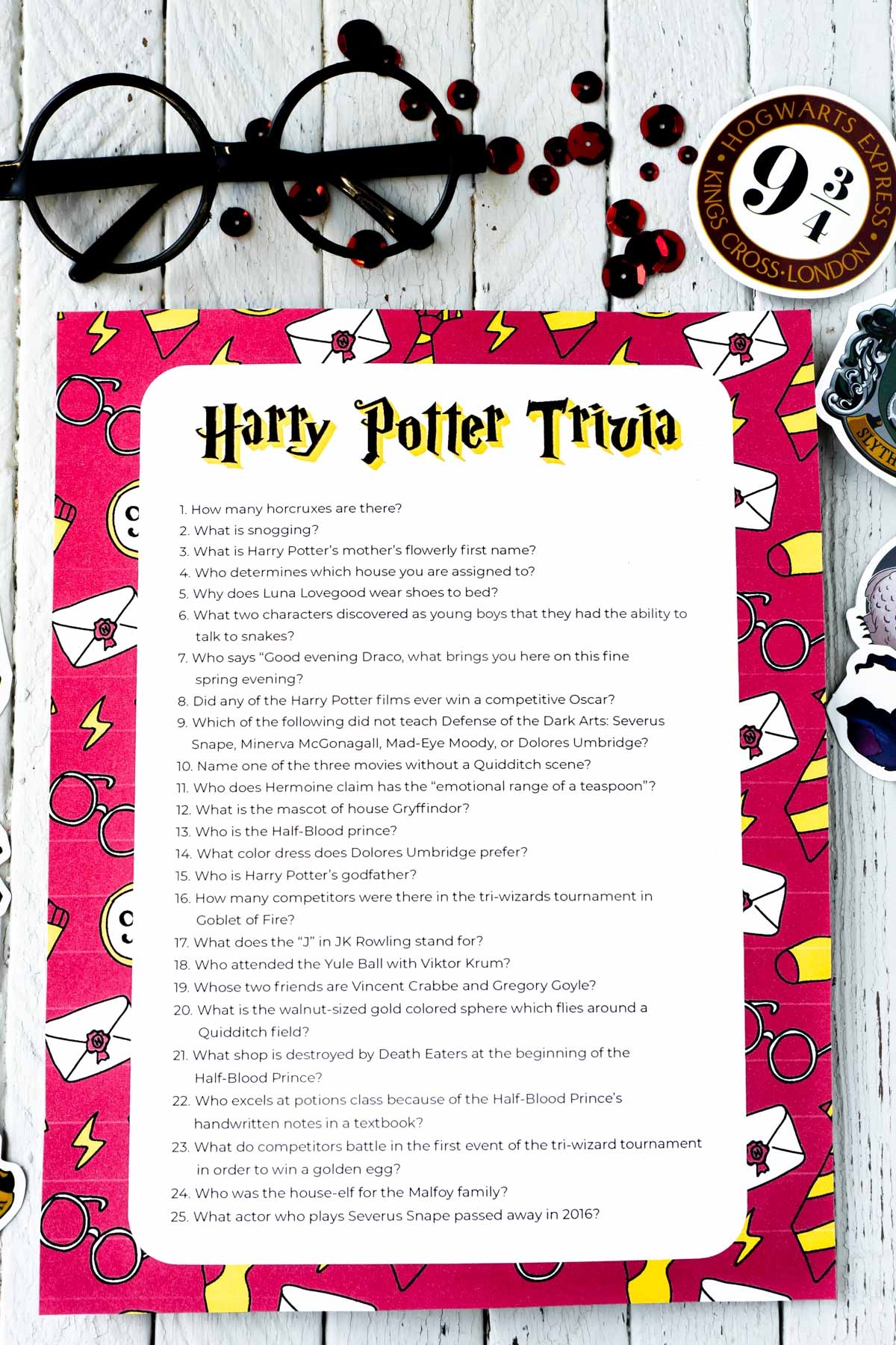 printable trivia