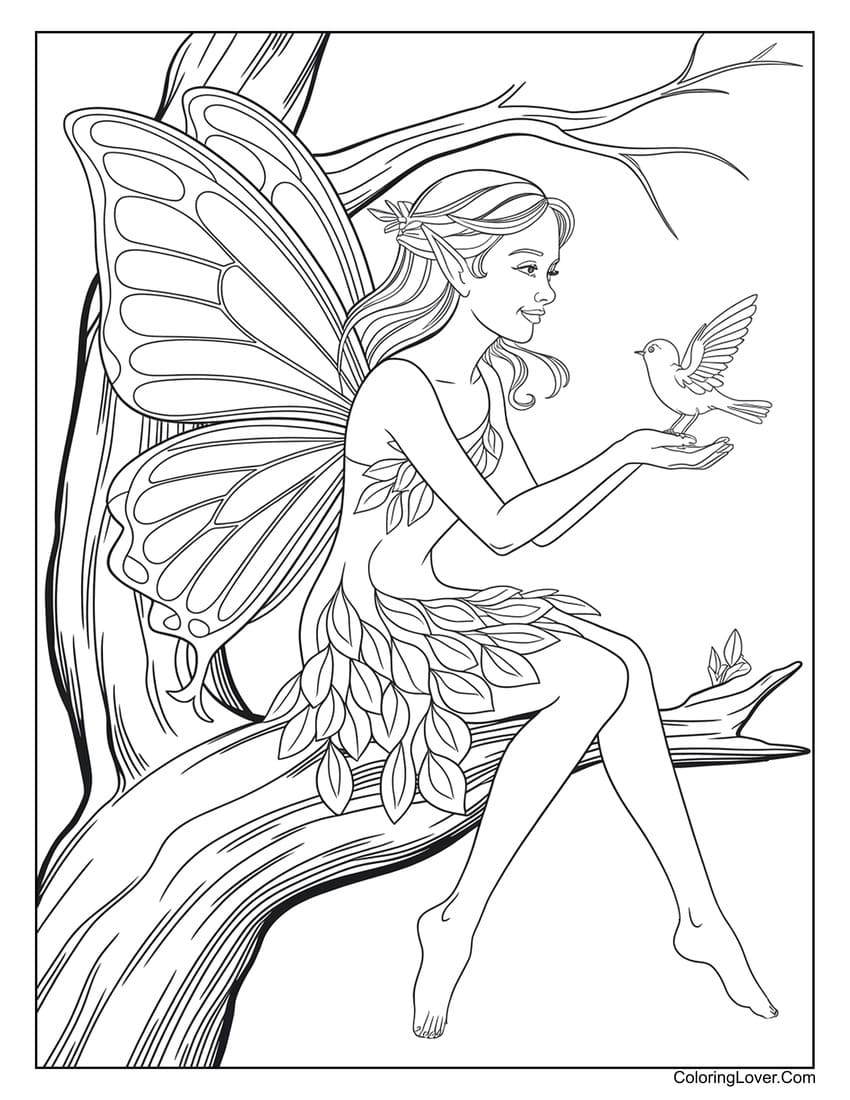 fairy coloring printables