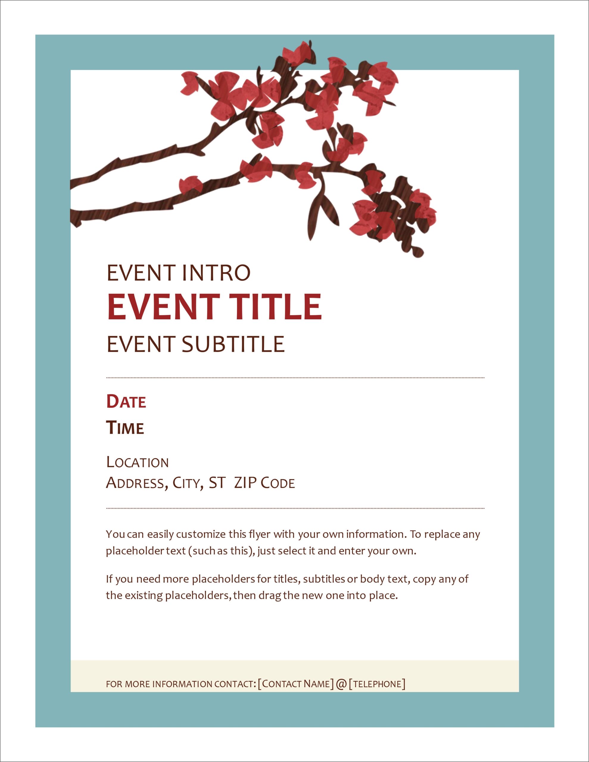 printable templates for flyers