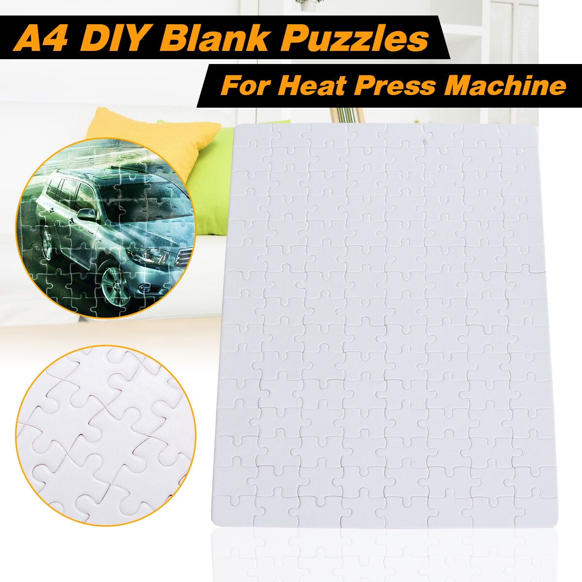 30 piece jigsaw puzzle for sublimation printing coastal template