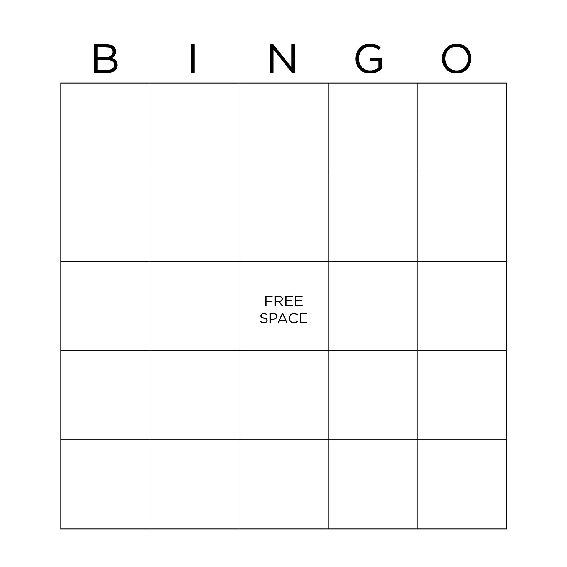5X5 Grid 10 Free PDF Printables Printablee