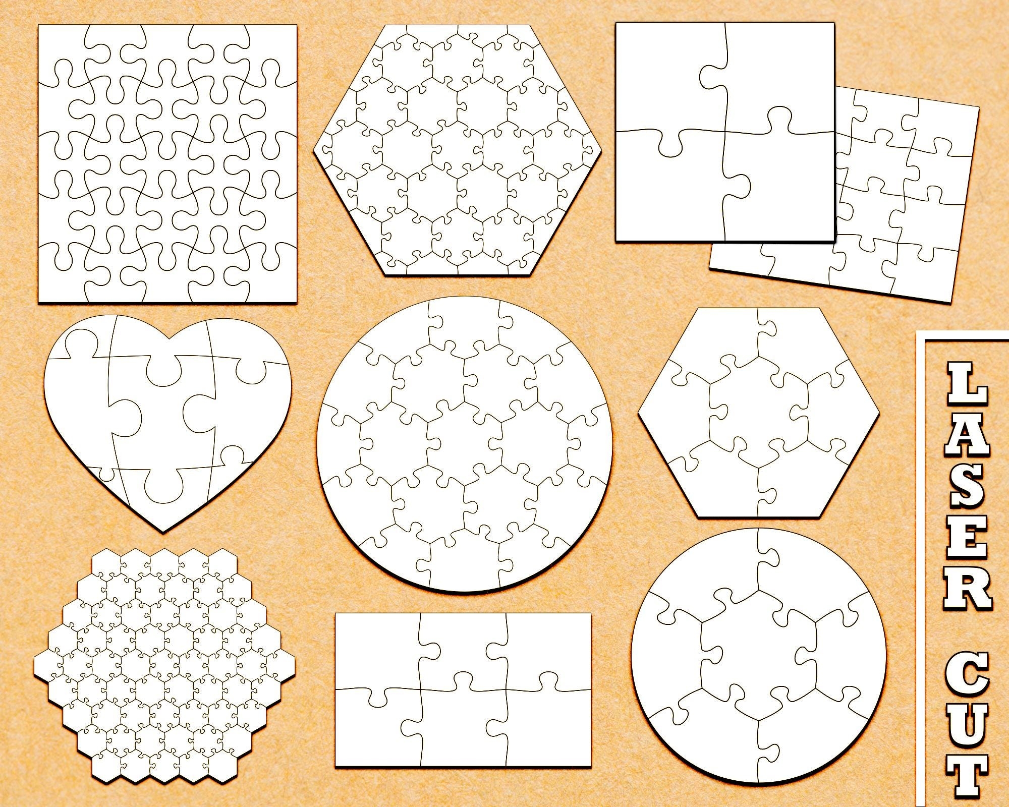 editable 6 piece puzzle template