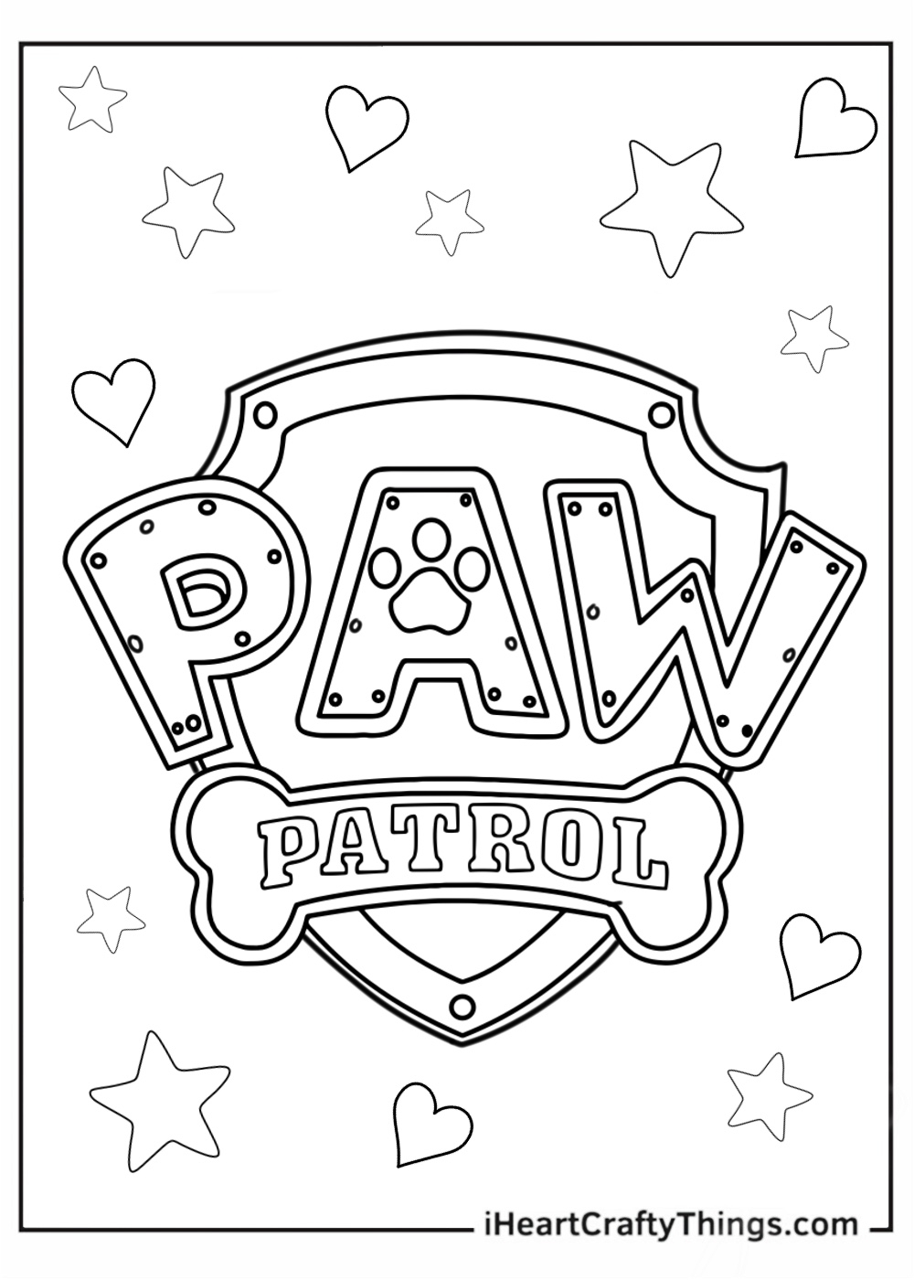 paw patrol coloring book printable