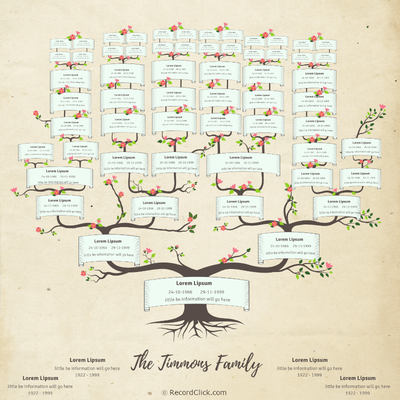 free family tree template printable