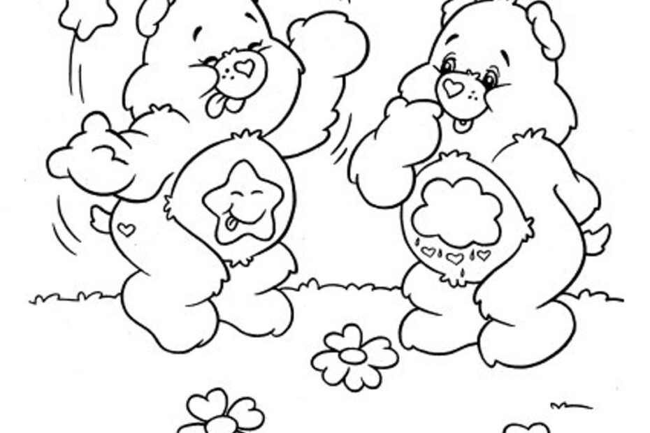 65 page Printable Care Bears Colouring Pages Etsy