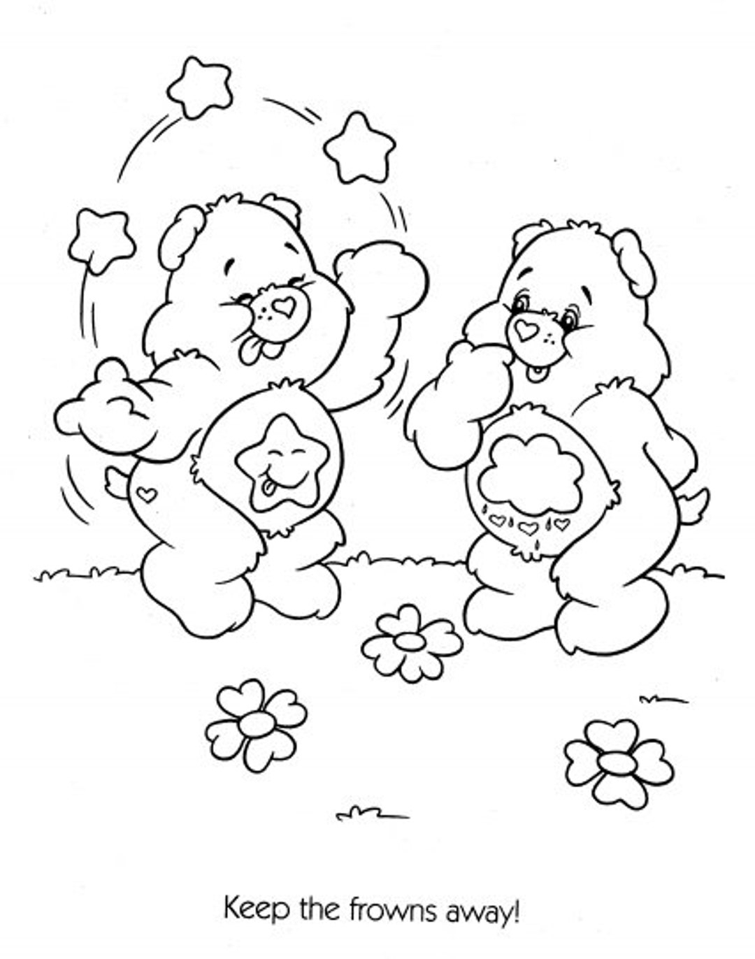 65 page Printable Care Bears Colouring Pages Etsy