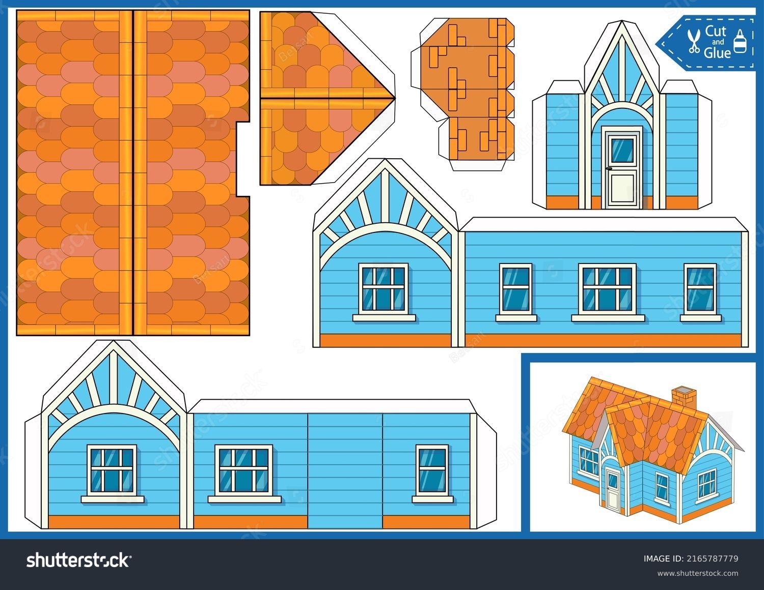 three dimension puzzle template