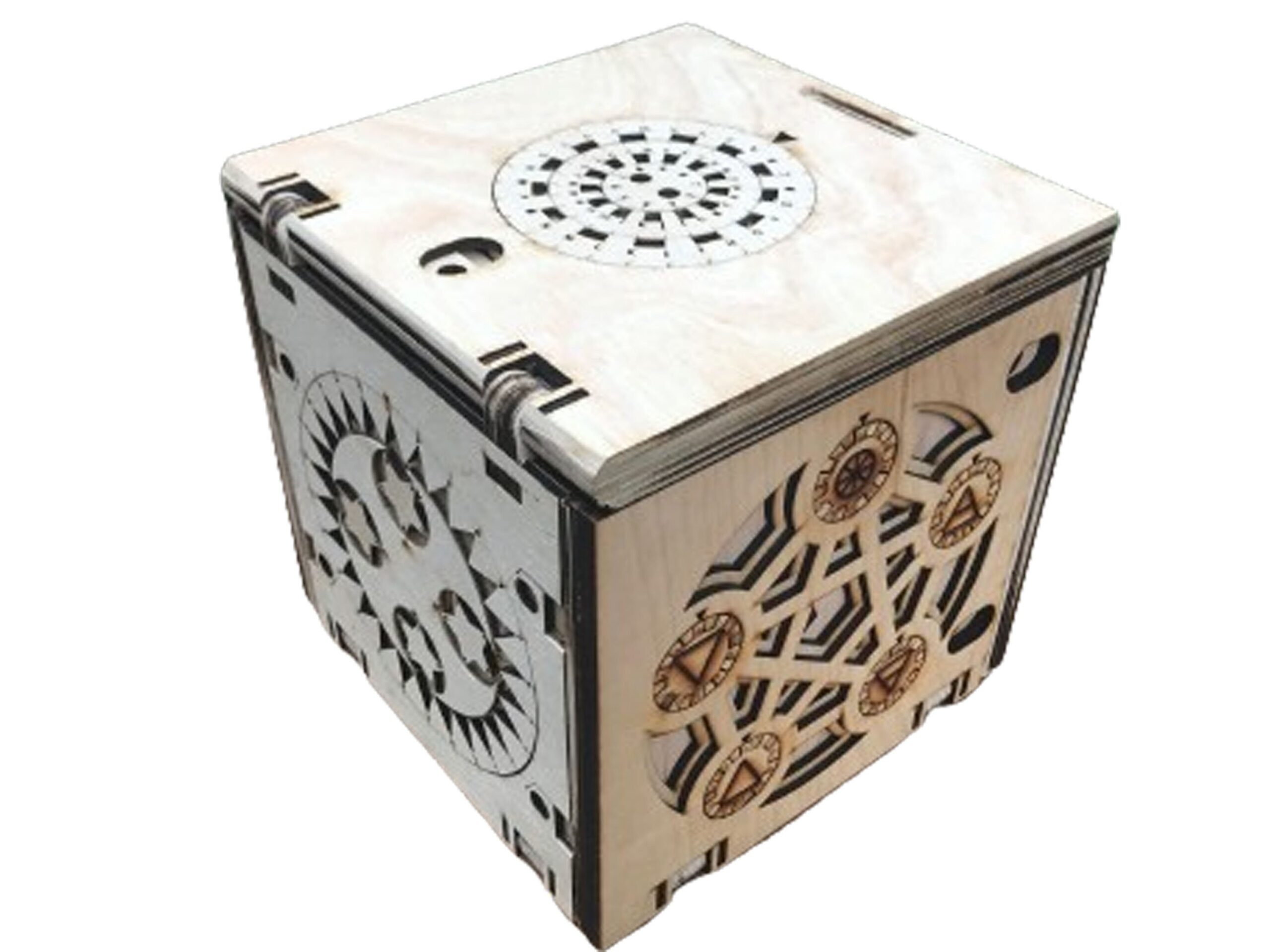 6mm Wooden Programmable Puzzle Box laser Cut Dxf Glowforge Svg 