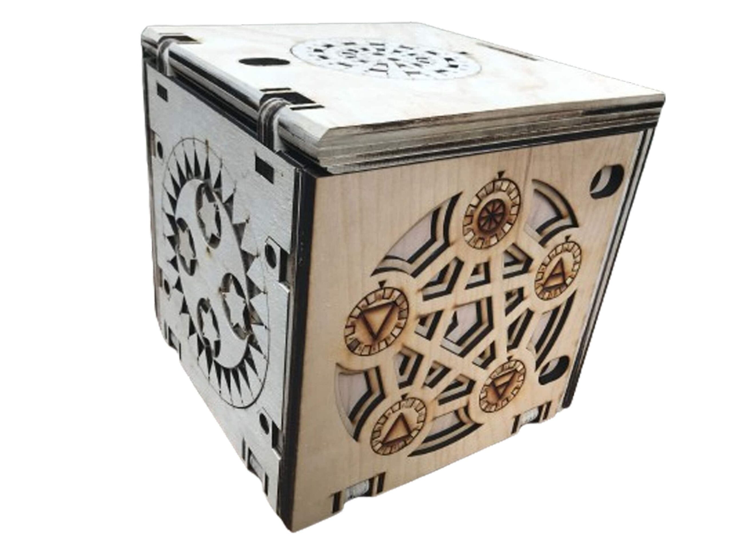 6mm Wooden Programmable Puzzle Box laser Cut Dxf Glowforge Svg 