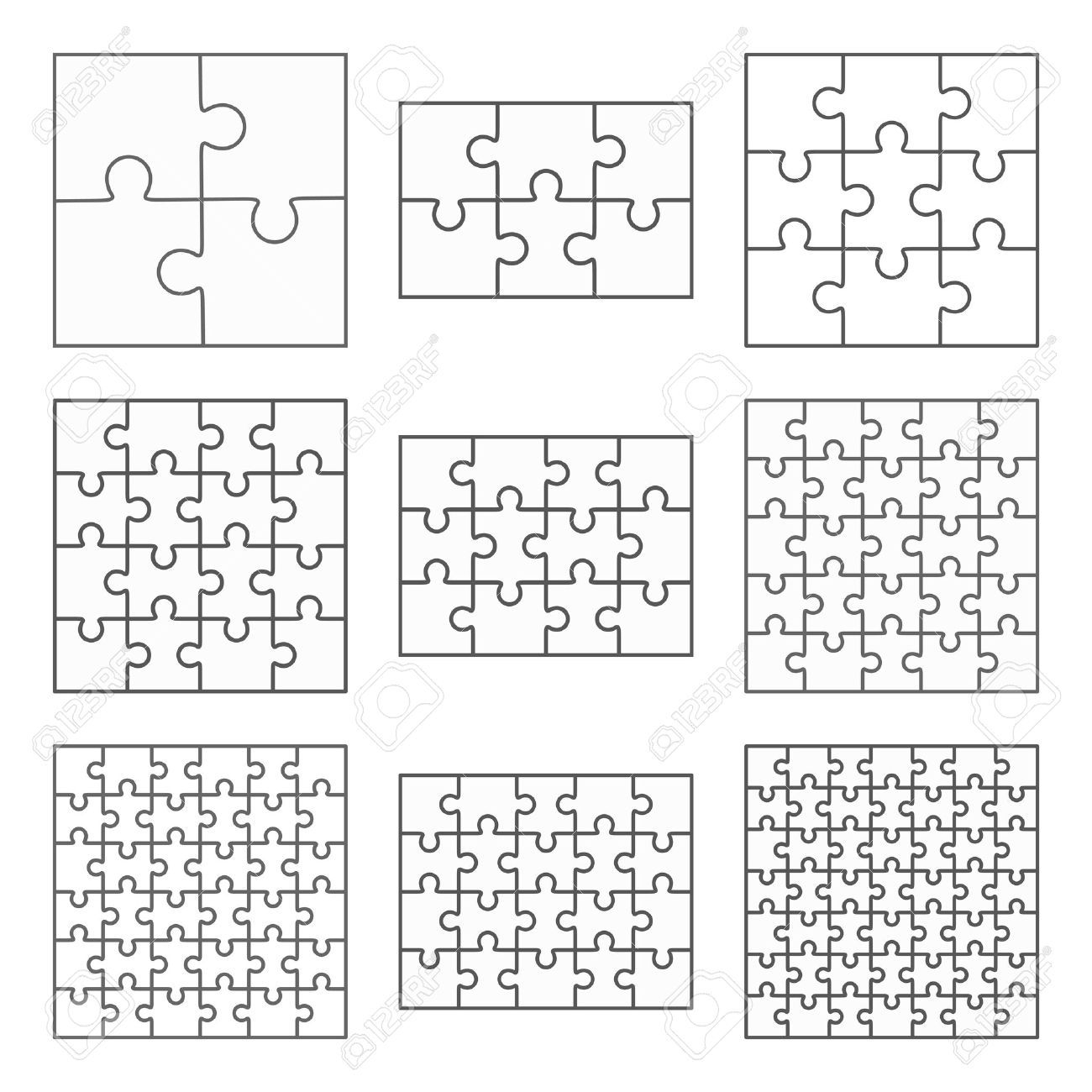 7 Ide Puzzle Piece Template Templat Kotak Kartu Hadiah Kartu