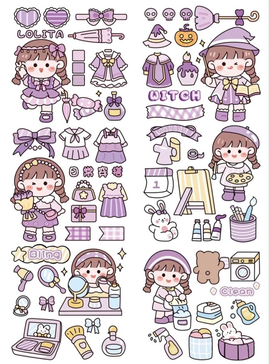 8 Kawaii Stickers Ideas Kawaii Stickers Cute Doodles Cute Easy 