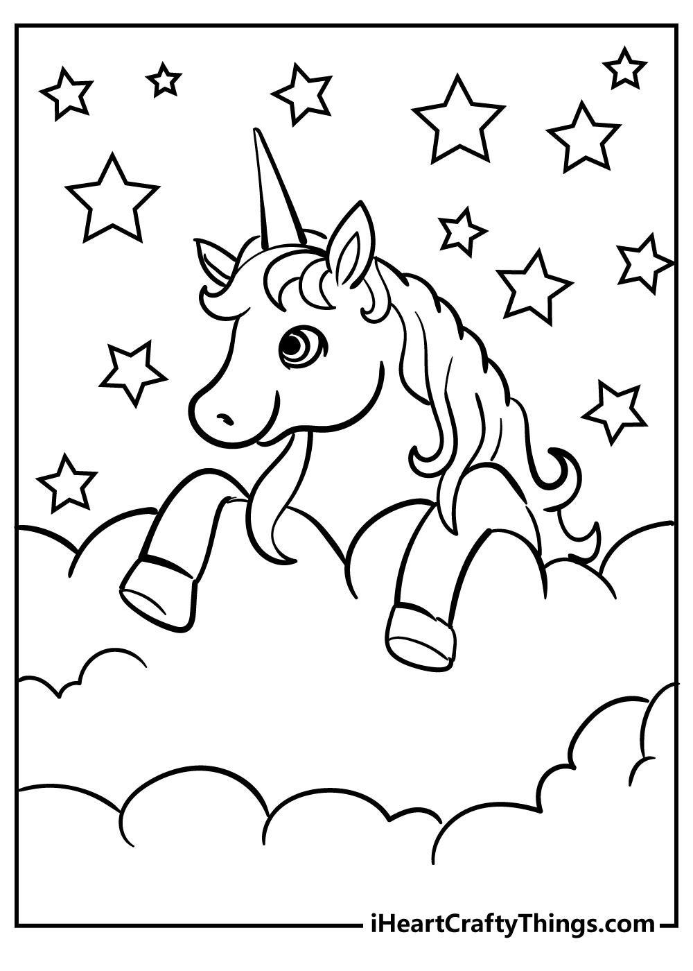 free unicorn coloring pages printable