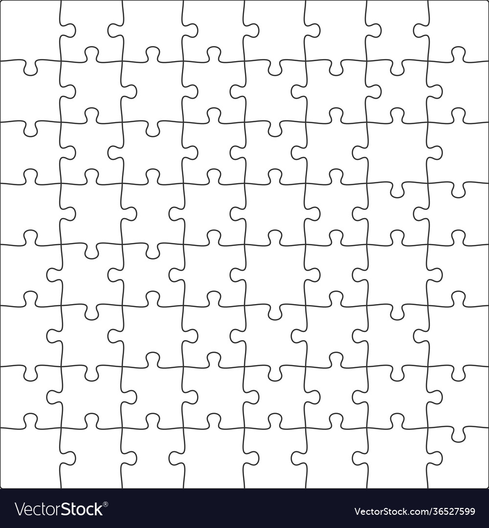 puzzle template with 8 pieces