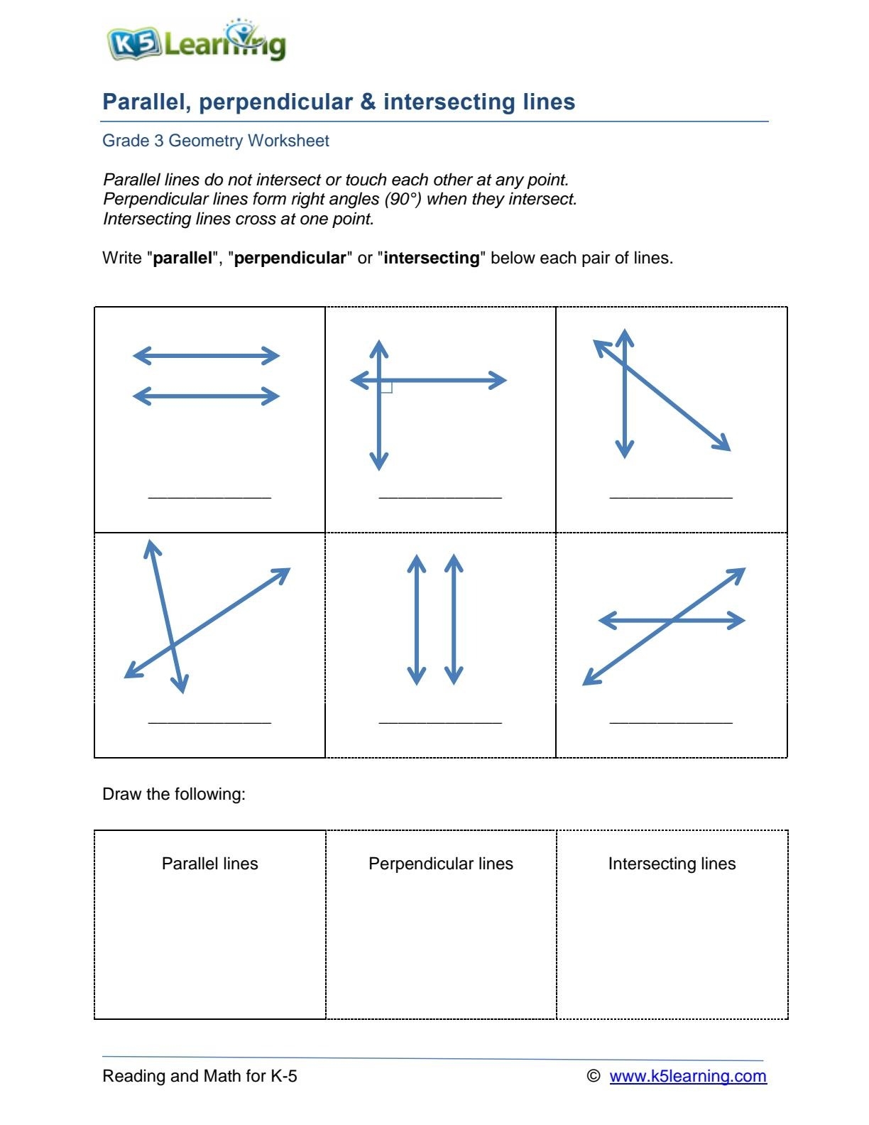 parallel and perpendicular lines geometry worksheet