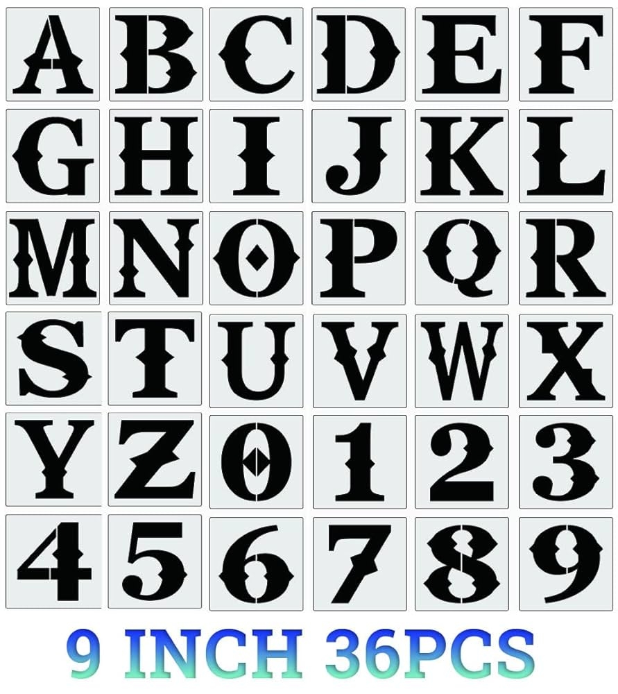 printable large stencil letters