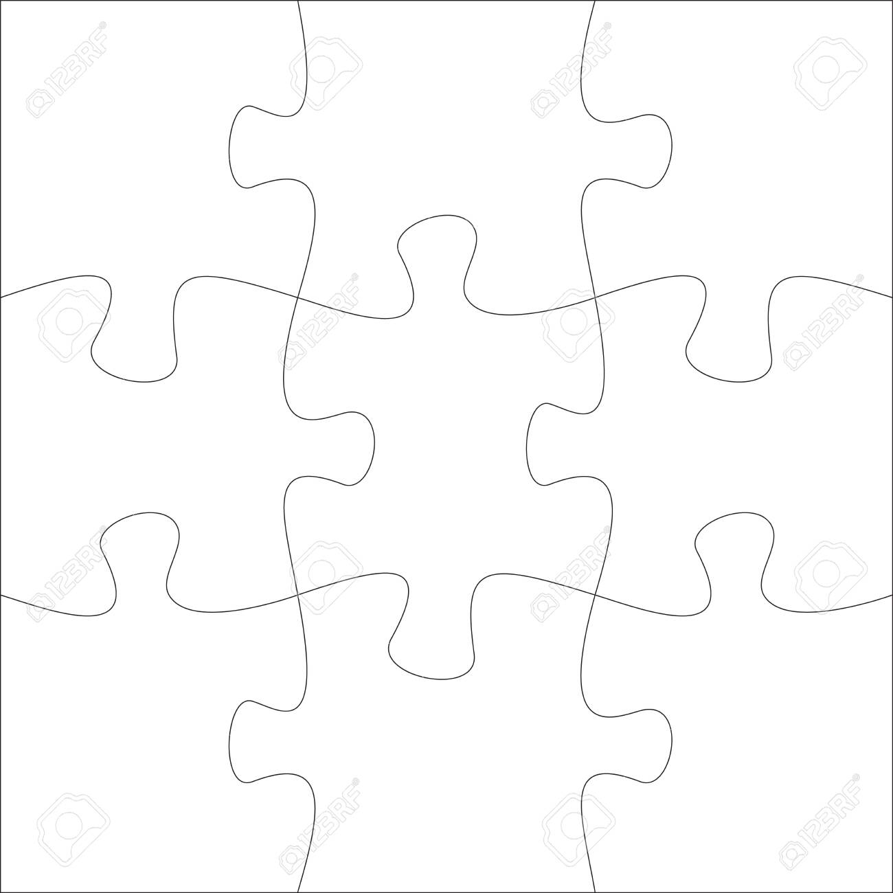 two piece puzzle template