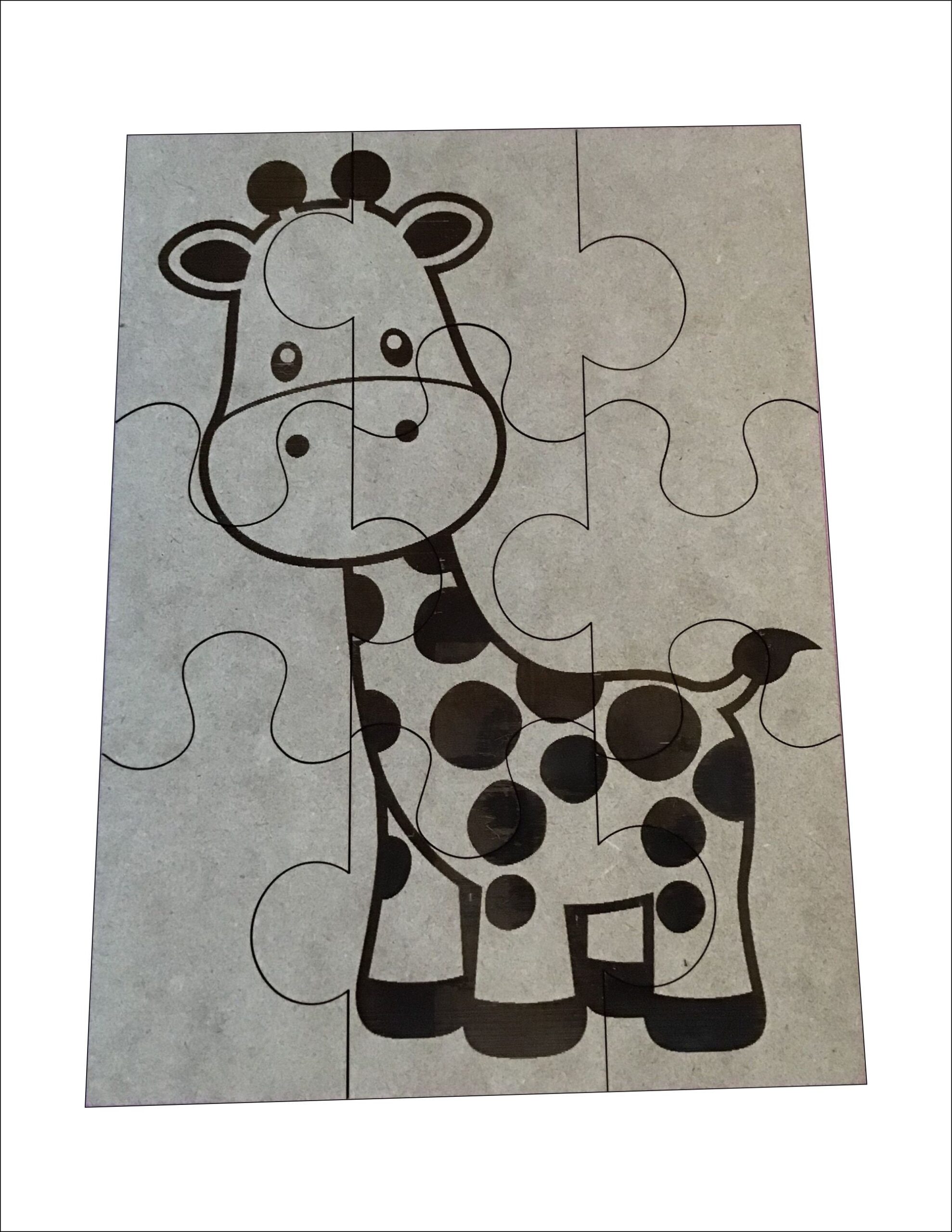 puzzle template with 9 pieces with header
