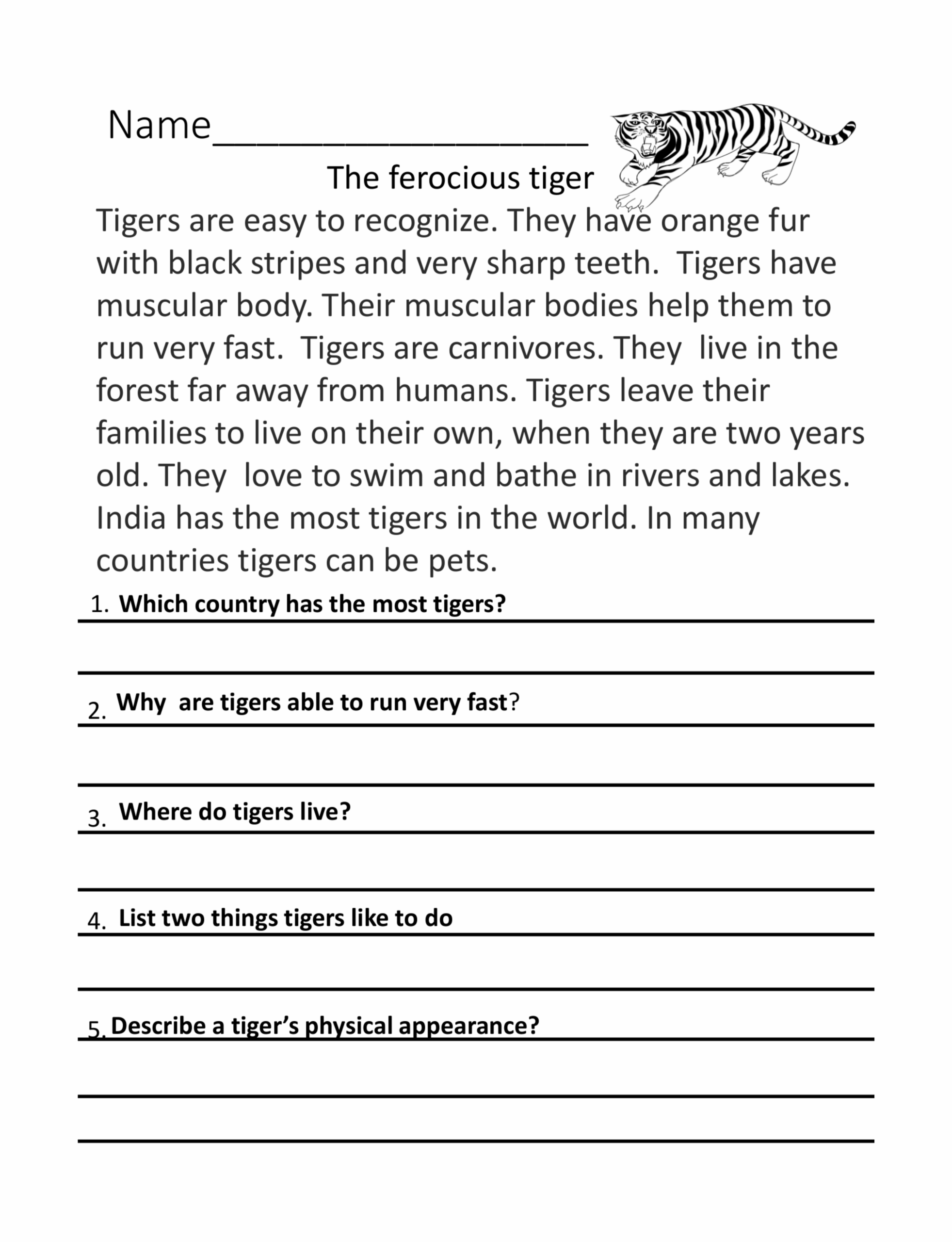 A2Zworksheets Worksheet Of Class II Picture Comprehension 29 Worksheets Library