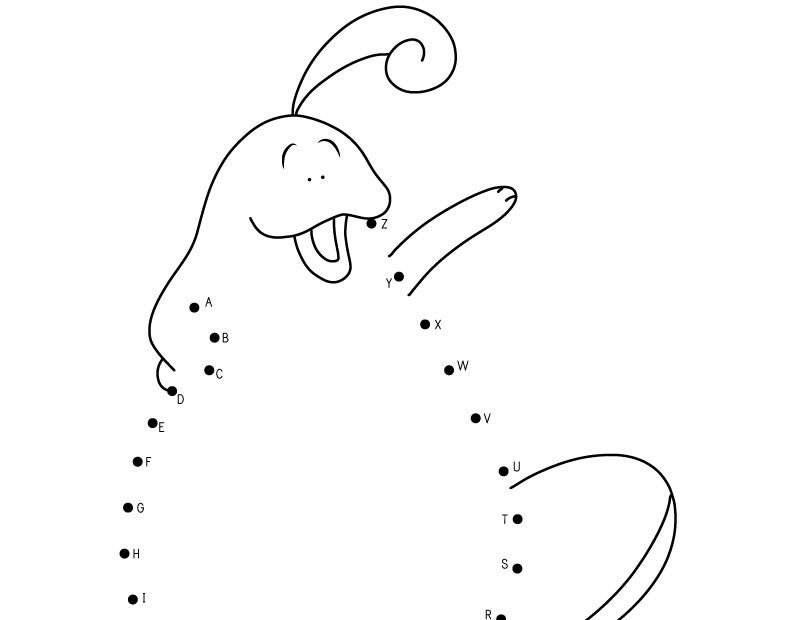 ABC Dot to Dot Worksheet Free Printable Doozy Moo