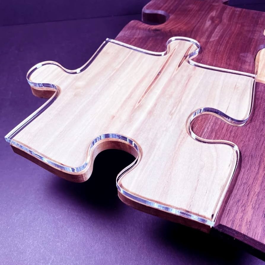 Acrylic Router Template Puzzle Piece Serving Board Router Template For Charcuterie Home Kitchen Cutting Board Handle Large Amazon co uk Home U0026 Kitchen