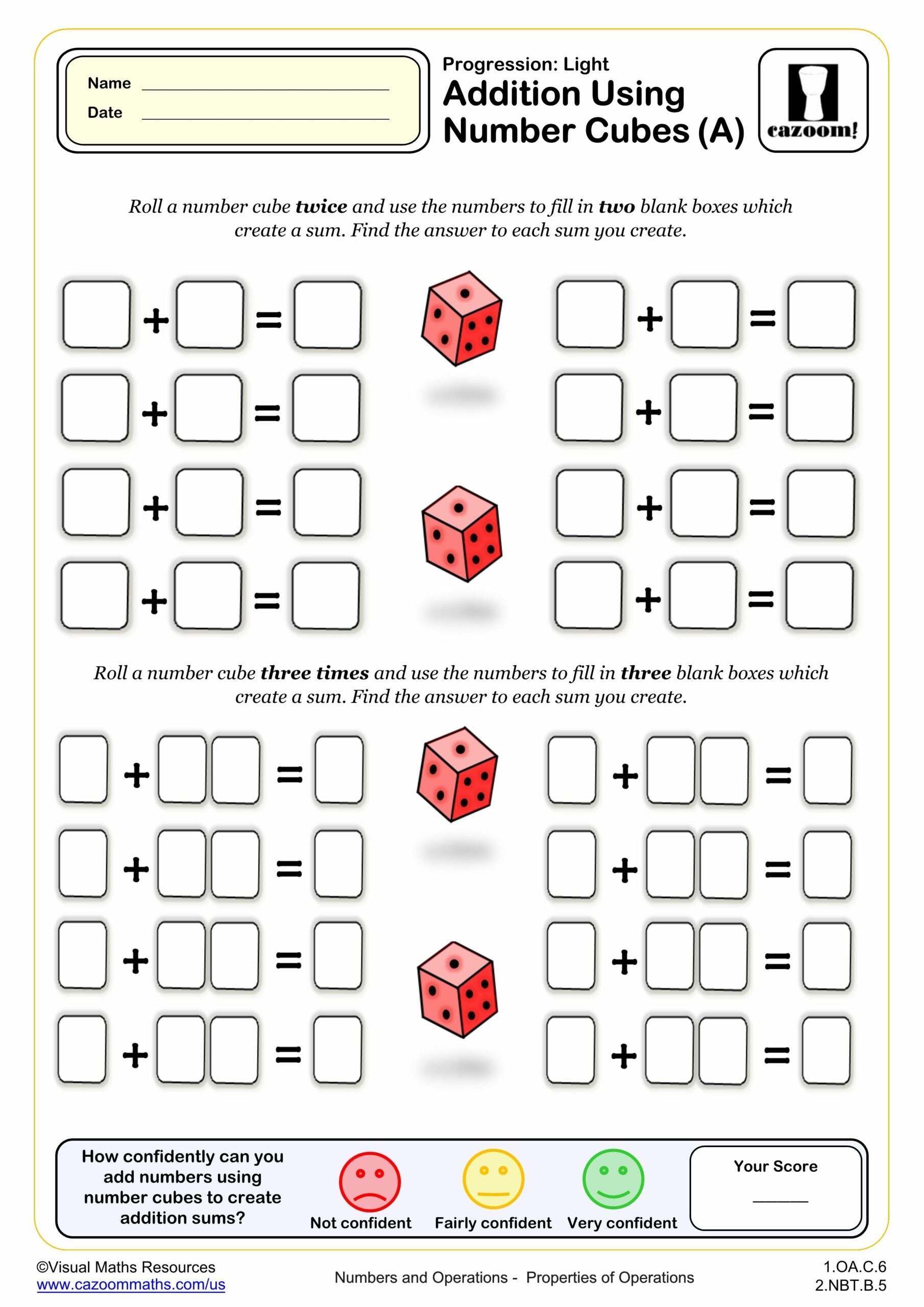 create math worksheet