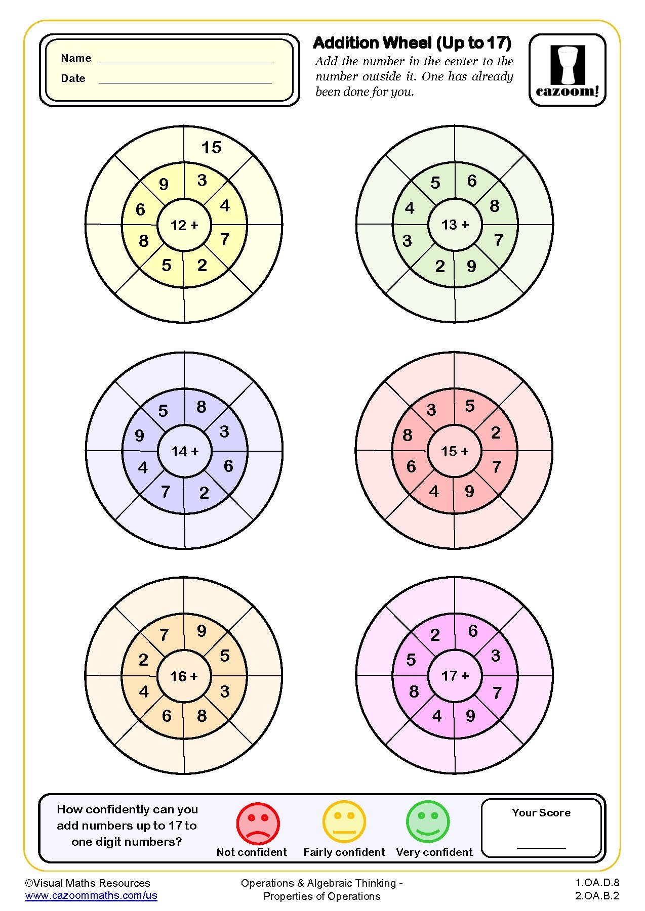 addition math worksheets