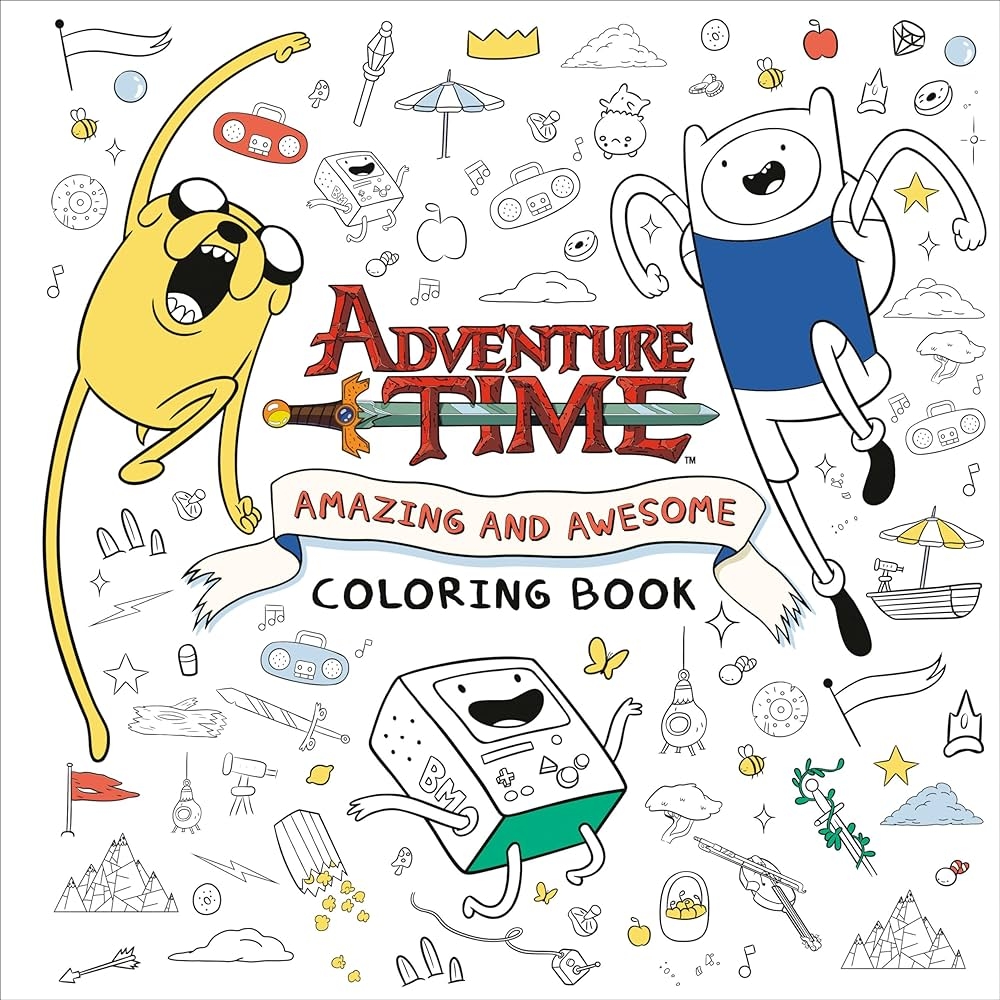 Adventure Time Amazing And Awesome Coloring Book Random House Random House 9780593808801 Amazon Books