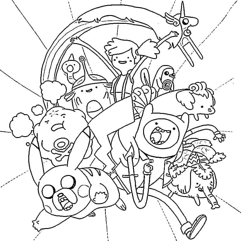 Adventure Time Printable Coloring Page Download Print Or Color Online For Free