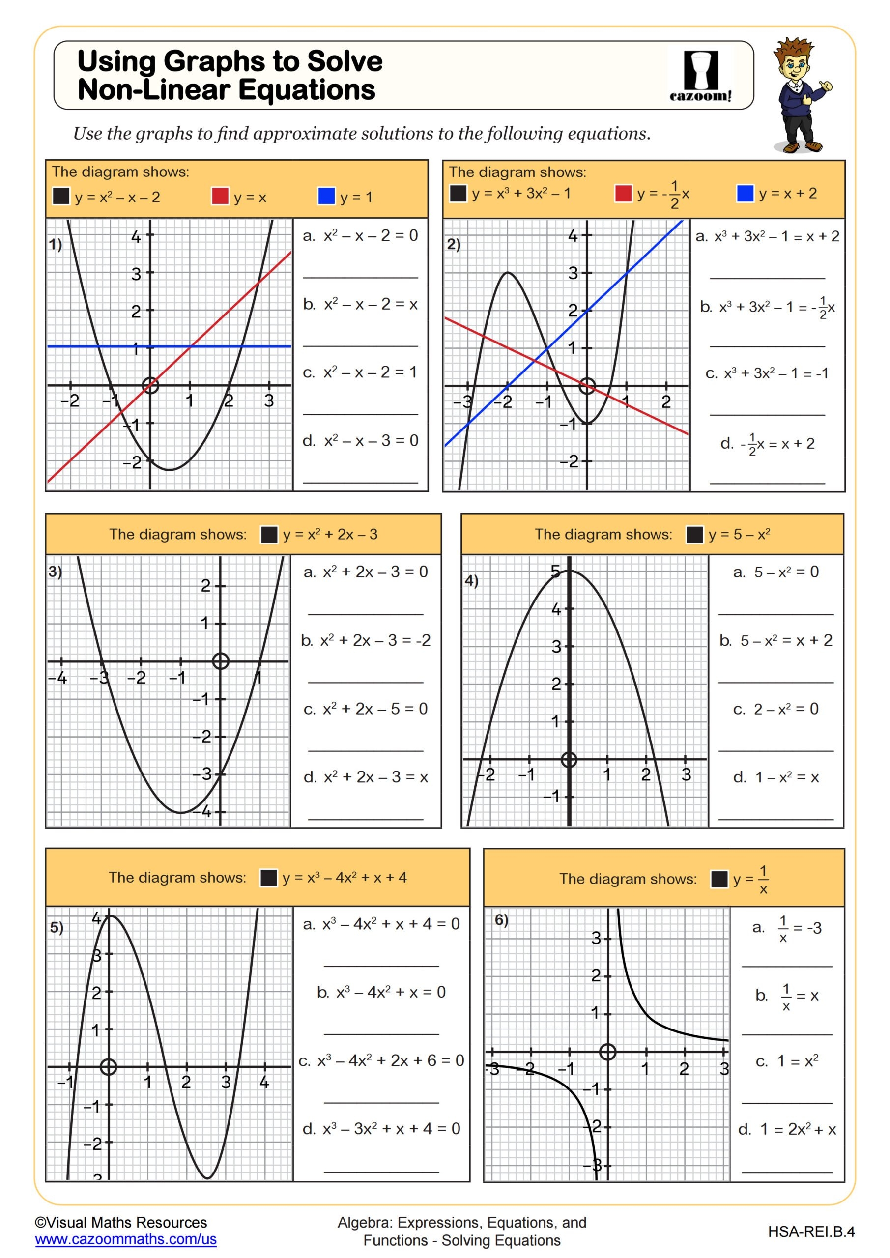 algebra two worksheets