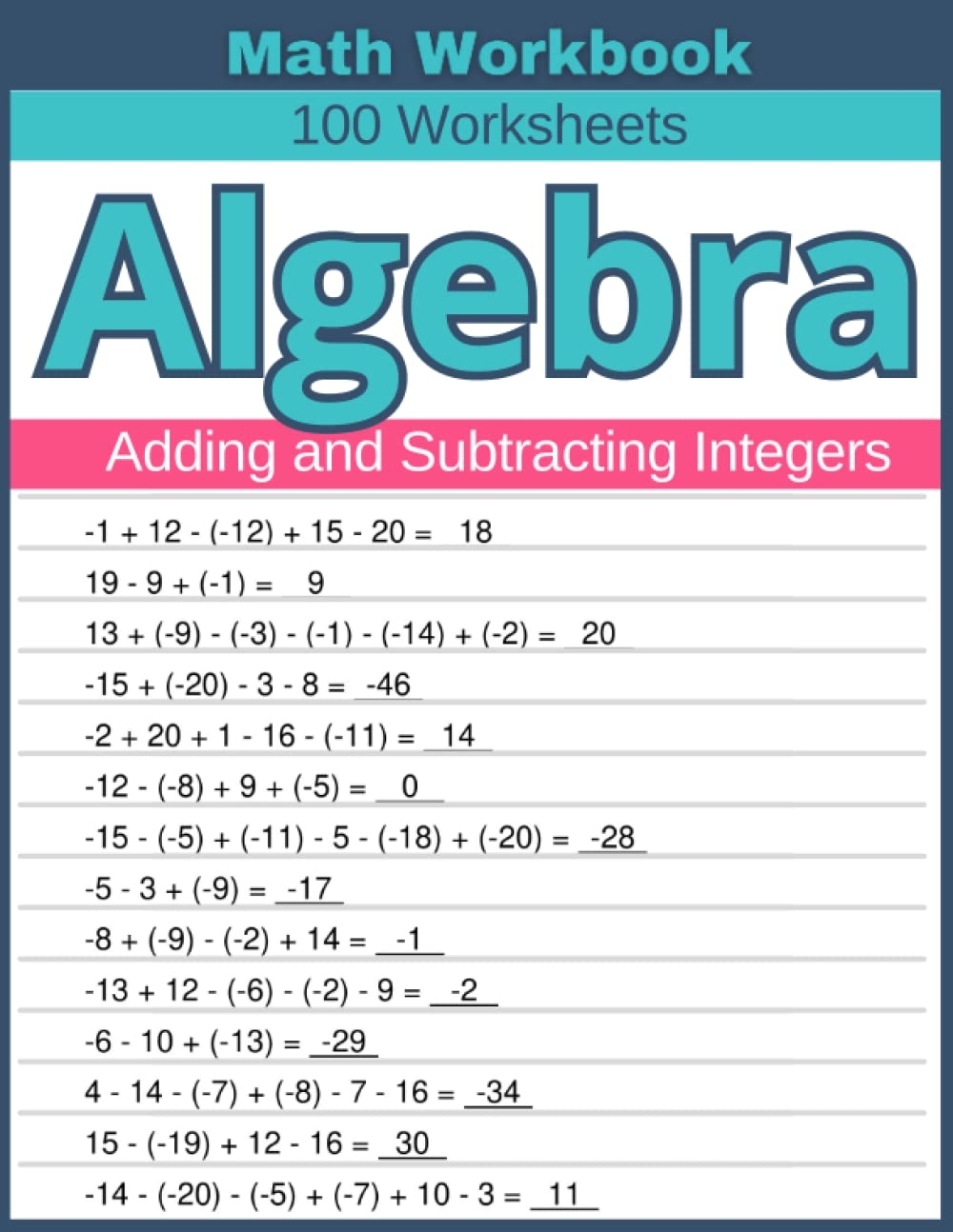 adding and subtracting negatives worksheet