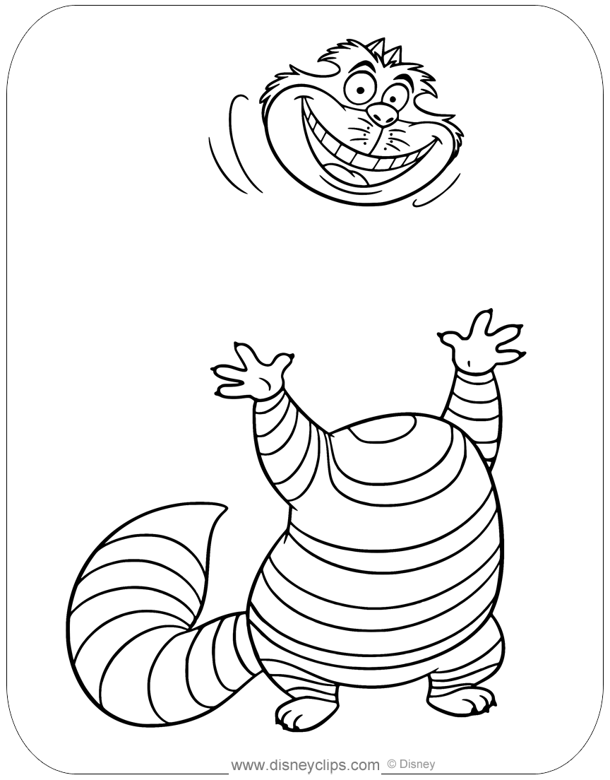 Alice In Wonderland Coloring Pages 2 Disneyclips