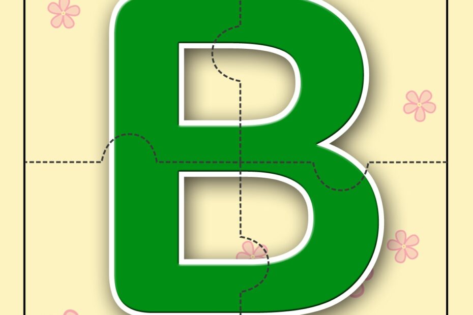 Alphabet B Alphabet Jigzaw Puzzles For Kids Mocomi