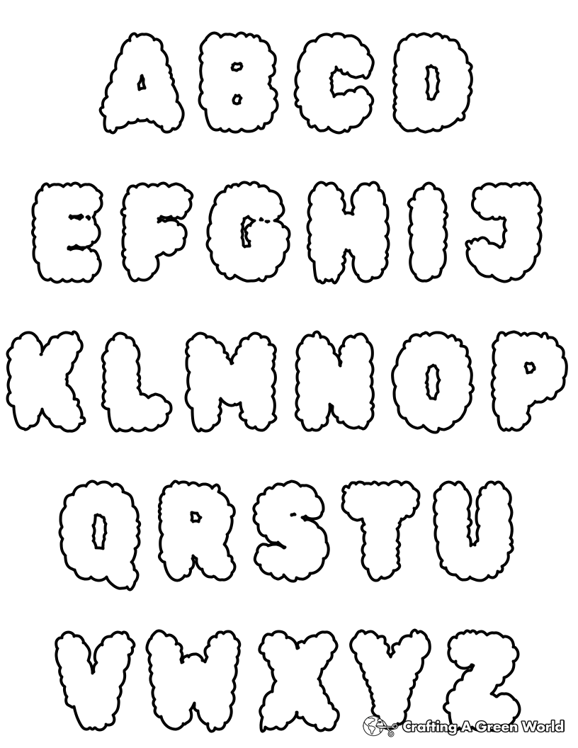 alphabet coloring worksheets