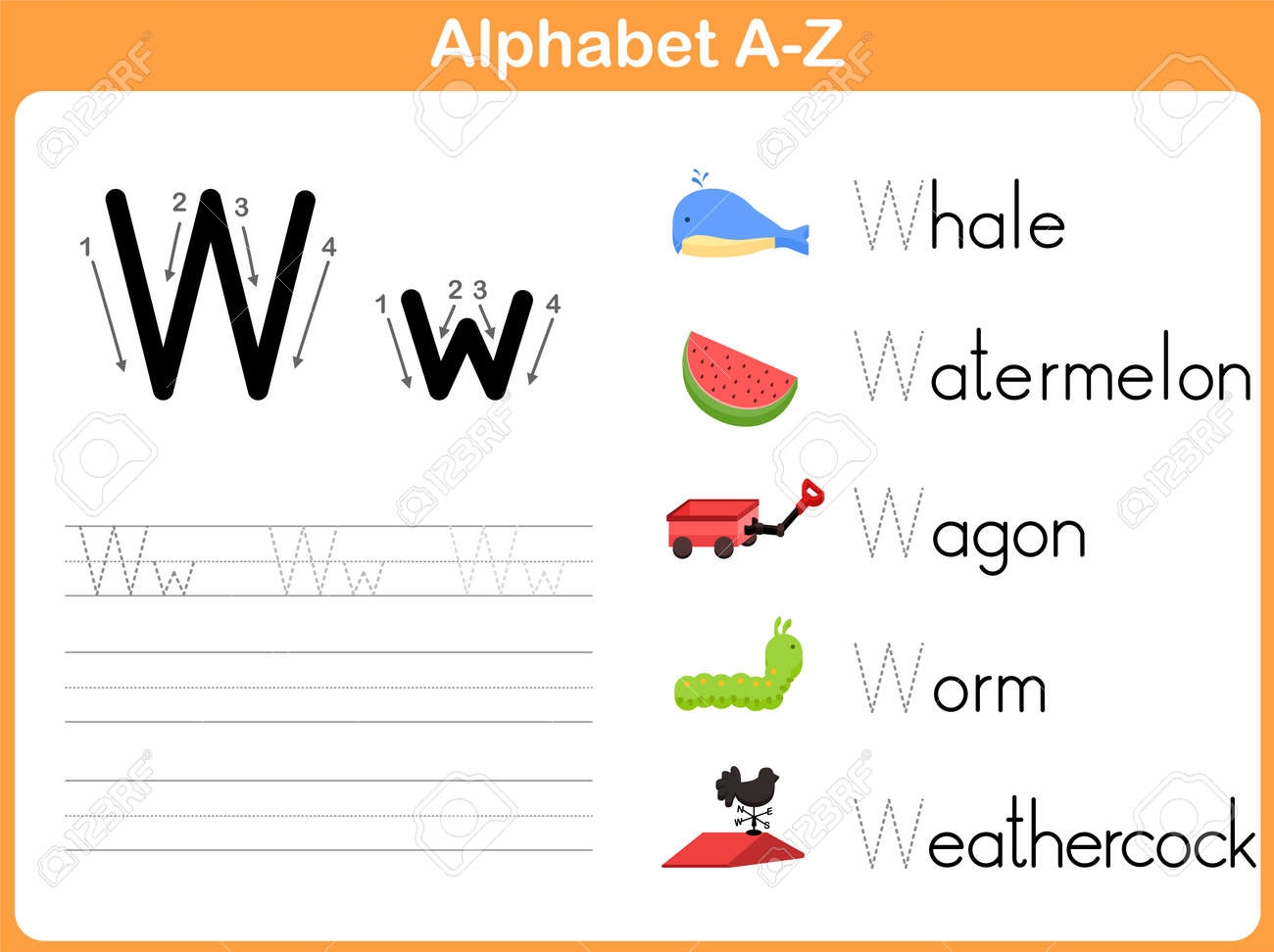 alphabet tracing worksheets a z