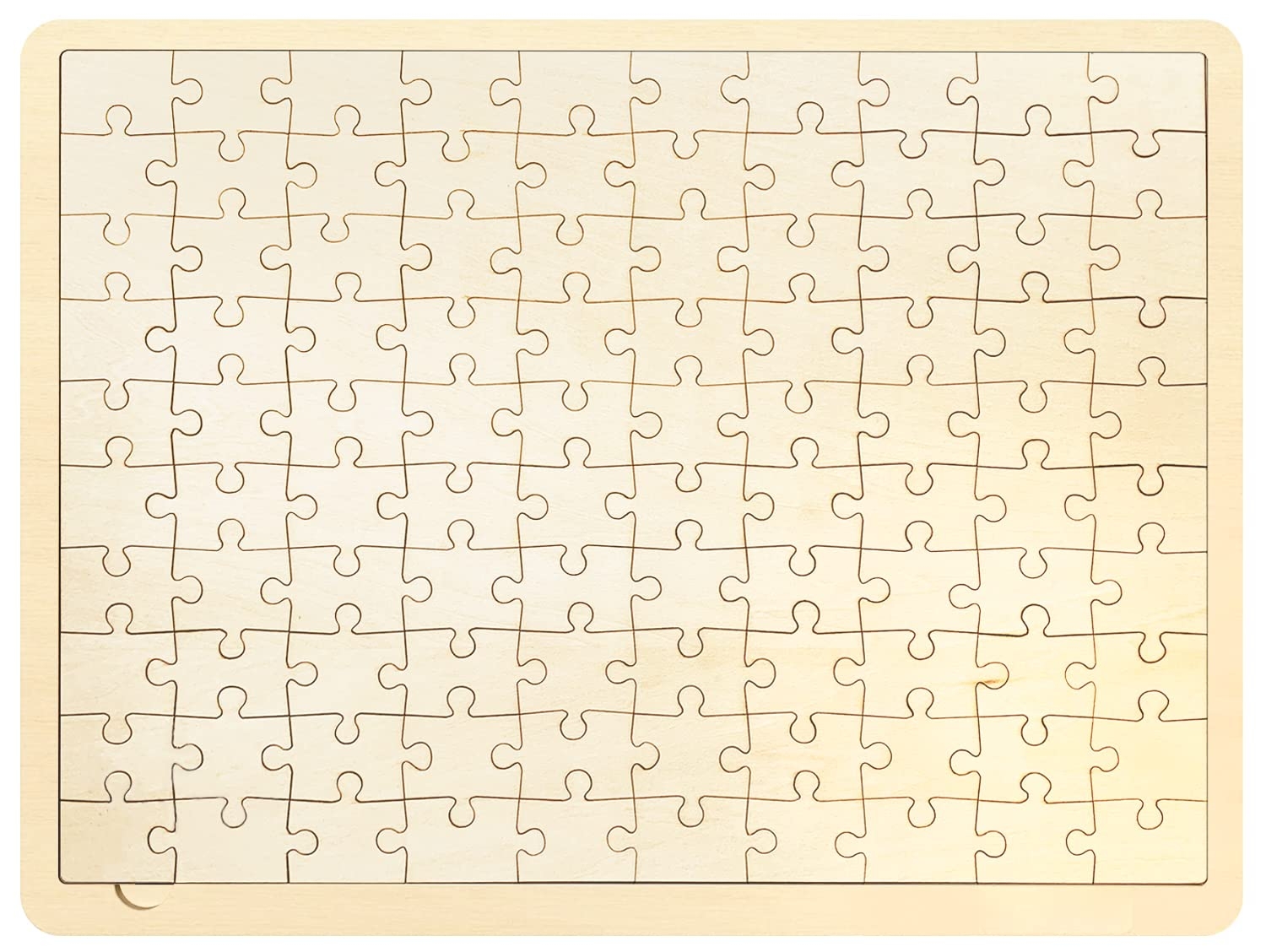 Amazon 100 Piece Blank Puzzle With Tray To Draw On Each 