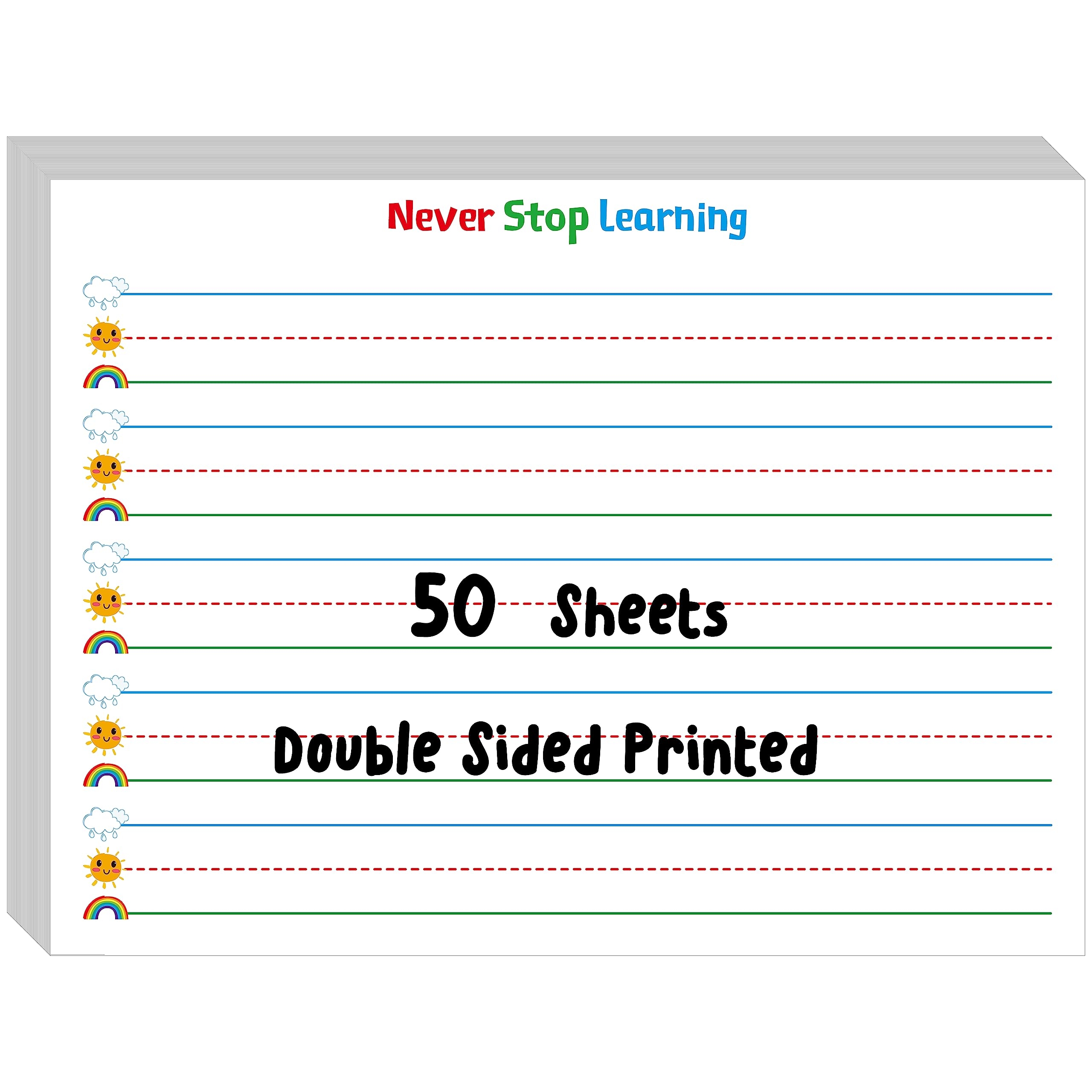 double line paper printable