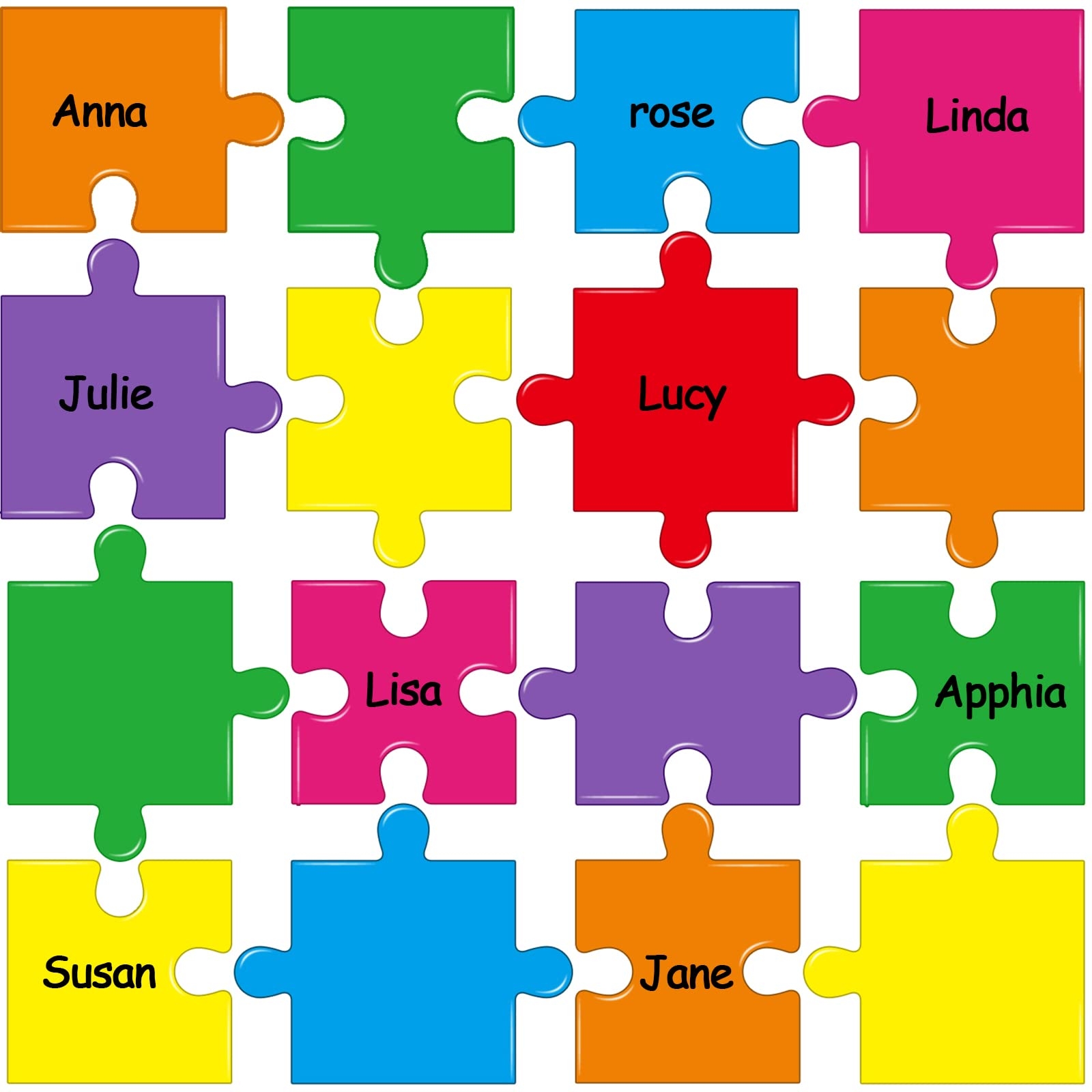 Amazon 64 Pieces Puzzle Pieces Cutouts Colorful Puzzle Pieces Accents For Classroom Decor Craft Bulletin Board School Playroom Baby Nursery Kids 